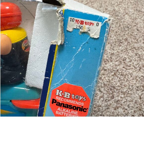 Vintage Jet Ski;  AQUA RIDER w/ Remote; Original Box from K.B. Toys, Teal; 80's - Picture 10 of 15